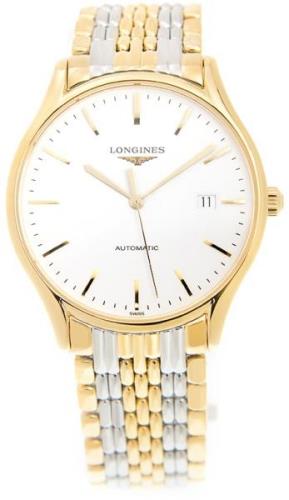 Longines Herrklocka L4.960.2.12.7 Lyre Vit/Gulguldtonat stål Ø38.5