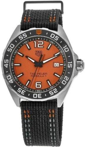 TAG Heuer Herrklocka WAZ101A.FC8305 Formula 1 Orange/Textil Ø43 mm