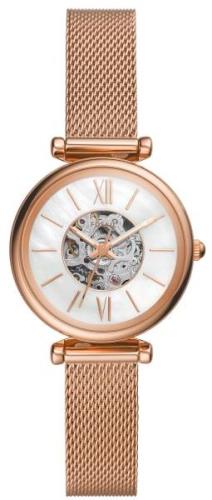 Fossil Damklocka ME3188 Carlie Mini Vit/Roséguldstonat stål Ø28 mm