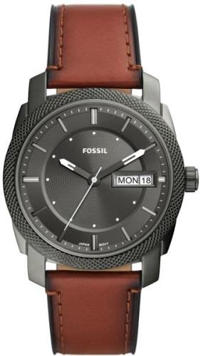 Fossil Herrklocka FS5900 Machine Grå/Läder Ø42 mm