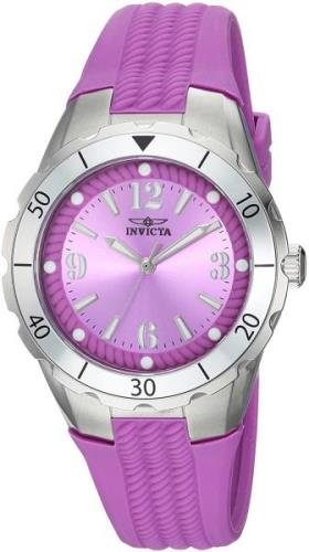 Invicta Damklocka 24123 Angel Lila/Gummi Ø38 mm