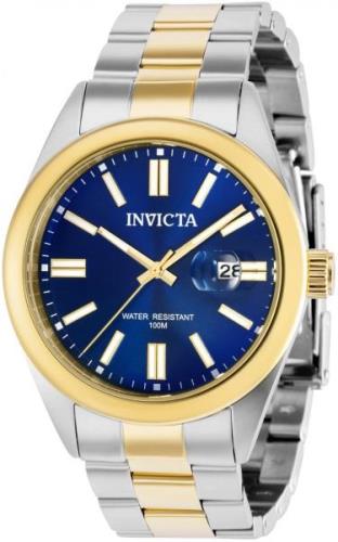 Invicta Herrklocka 38468 Pro Diver Blå/Gulguldtonat stål Ø43 mm