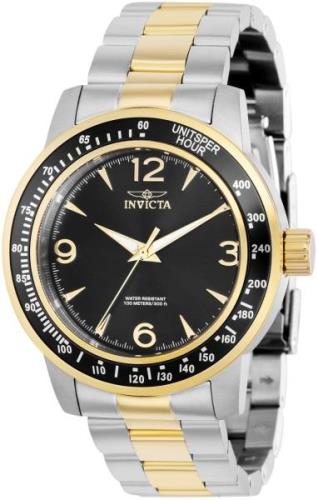 Invicta Herrklocka 38534 Specialty Svart/Gulguldtonat stål Ø45 mm