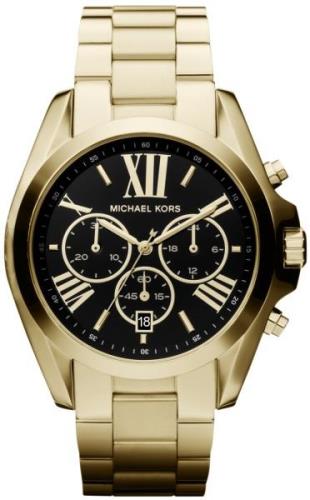 Michael Kors Damklocka MK5739 Bradshaw Svart/Guldtonat stål Ø43 mm