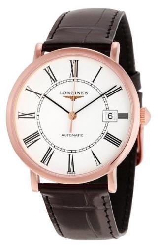 Longines Damklocka L4.787.8.11.0 Grande Classique Vit/Läder Ø37 mm