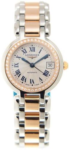 Longines Damklocka L8.111.5.79.6 PrimaLuna Silverfärgad/Stål Ø26.5