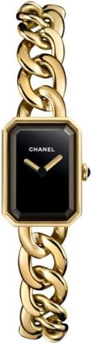 Chanel Damklocka H3256 Premiere Svart/18 karat gult guld 16x22 mm