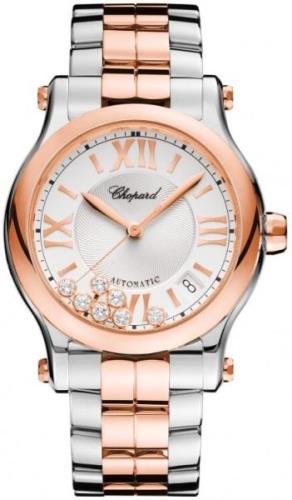 Chopard Damklocka 278559-6002 Happy Sport Silverfärgad/Stål Ø36 mm