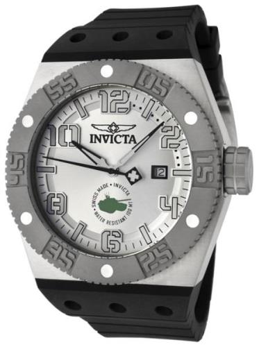 Invicta Herrklocka 0871 Force Silverfärgad/Gummi Ø48 mm