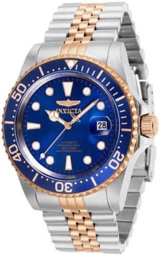 Invicta Herrklocka 30098 Pro Diver Blå/Roséguldstonat stål Ø42 mm