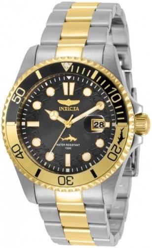 Invicta Herrklocka 30944 Svart/Gulguldtonat stål Ø43 mm