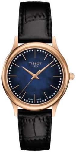 Tissot Damklocka T926.210.76.131.00 T-Gold Blå/Läder Ø31.8 mm