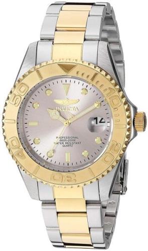 Invicta Herrklocka 29943 Pro Diver Grå/Gulguldtonat stål Ø37.5 mm