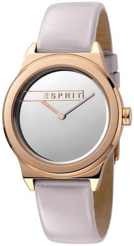 Esprit Damklocka ES1L019L0055 Silverfärgad/Läder Ø34 mm