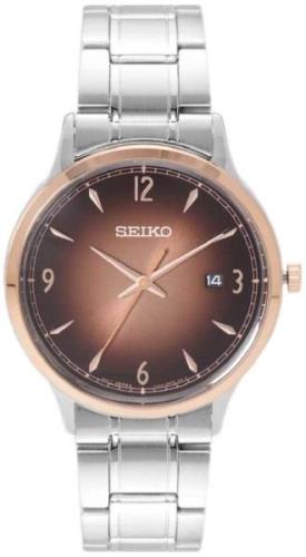 Seiko Herrklocka SGEH90P1 Brun/Stål Ø41 mm