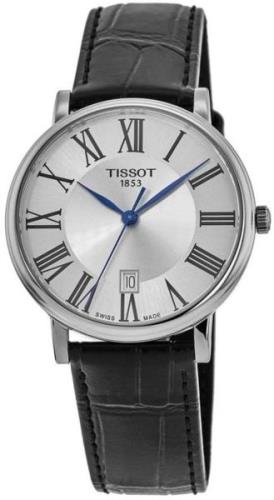 Tissot Herrklocka T122.410.16.033.00 Carson Silverfärgad/Läder Ø40