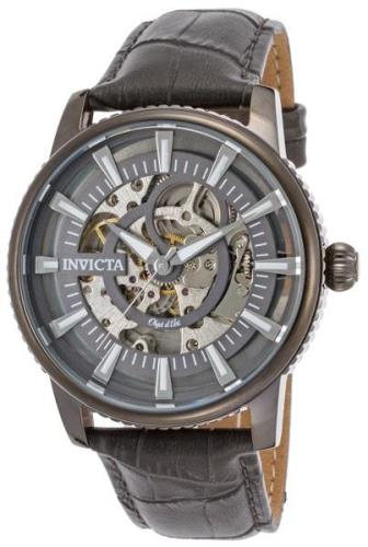 Invicta Herrklocka 22644 Grå/Läder Ø42 mm