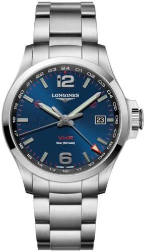 Longines Herrklocka L3.728.4.96.6 Conquest V.H.P. Blå/Stål Ø43 mm