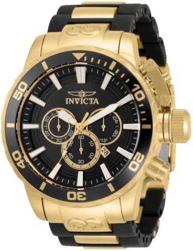 Invicta Herrklocka 33695 Corduba Svart/Gulguldtonat stål Ø52 mm