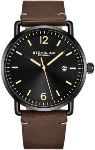 Stührling Original Herrklocka 3901.4 Symphony Svart/Läder Ø38 mm