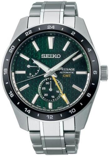 Seiko Herrklocka SPB219J1 Presage Grön/Stål Ø42.2 mm