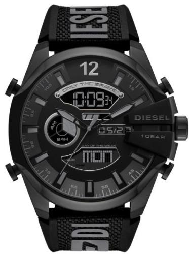 Diesel Herrklocka DZ4593 Mega Chief Svart/Gummi Ø53 mm