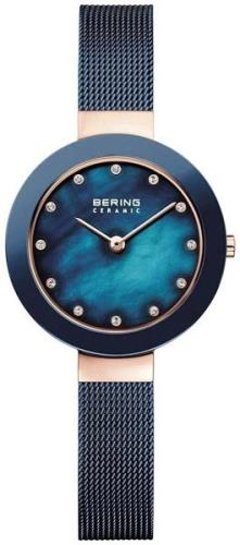 Bering Damklocka 11429-367 Ceramic Blå/Stål Ø29 mm