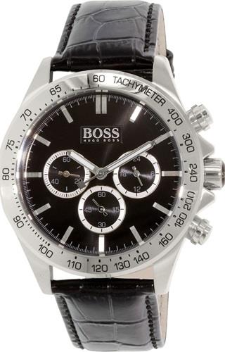 Hugo Boss Herrklocka 1513178 Ikon Svart/Läder Ø44 mm