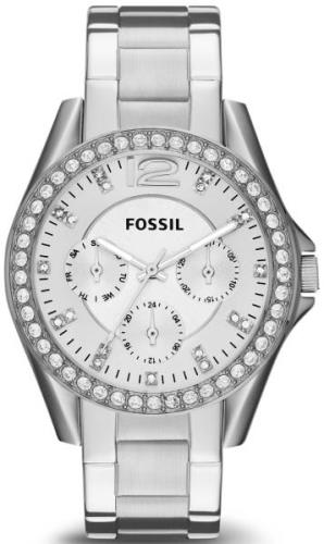 Fossil Damklocka ES3202 Riley Vit/Stål Ø38 mm