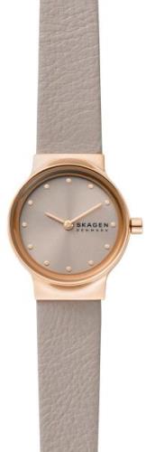 Skagen Damklocka SKW3005 Freja Grå/Läder Ø26 mm