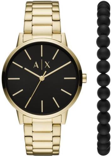 Armani Exchange Herrklocka AX7119 Cayde Svart/Guldtonat stål Ø42 mm