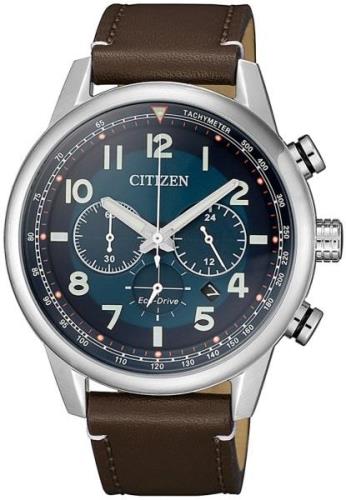 Citizen Herrklocka CA4420-13L Blå/Läder Ø43 mm