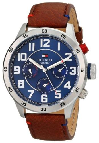 Tommy Hilfiger Herrklocka 1791066 Trent Blå/Läder Ø46 mm