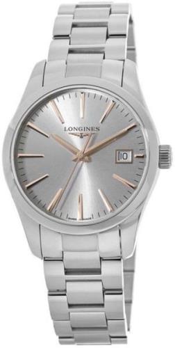 Longines Damklocka L2.386.4.72.6 Conquest Ladies Silverfärgad/Stål