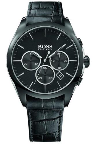 Hugo Boss Herrklocka 1513367 Onyx Svart/Läder Ø46 mm