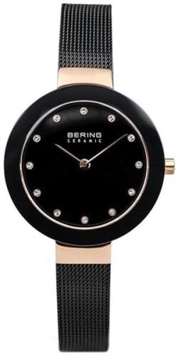 Bering Damklocka 11429-166 Ceramic Svart/Stål Ø29 mm