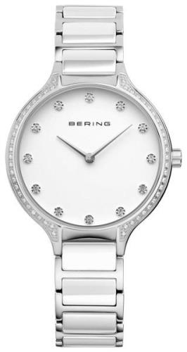 Bering Damklocka 30434-754 Ceramic Vit/Stål Ø34 mm