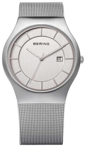 Bering Herrklocka 11938-000 Classic Vit/Stål Ø38 mm