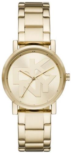 DKNY Damklocka NY2959 Soho Guldtonad/Guldtonat stål Ø34 mm