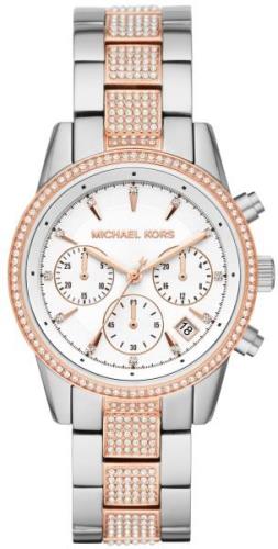 Michael Kors Damklocka MK6651 Ritz Silverfärgad/Roséguldstonat