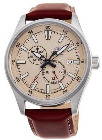 Orient Herrklocka RA-AK0405Y10B Eton Beige/Läder Ø42.2 mm