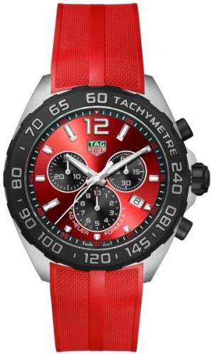 TAG Heuer Herrklocka CAZ101AN.FT8055 Formula 1 Röd/Gummi Ø43 mm