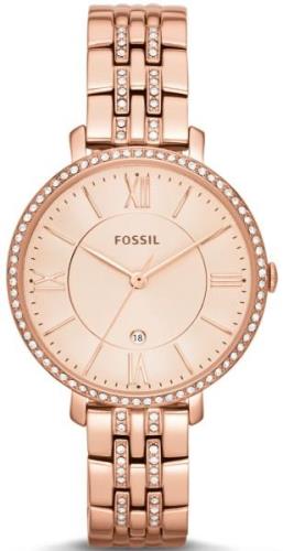 Fossil Damklocka ES3546 Dress Roséguldstonad/Roséguldstonat stål