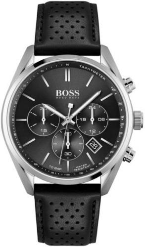 Hugo Boss Herrklocka 1513816 Champion Svart/Läder Ø44 mm