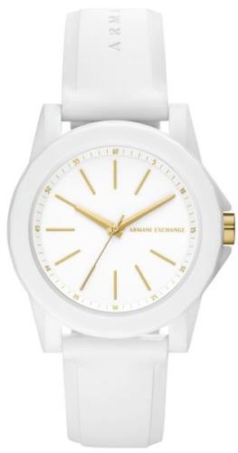 Armani Exchange Damklocka AX7126 Lady Banks Vit/Gummi Ø40 mm