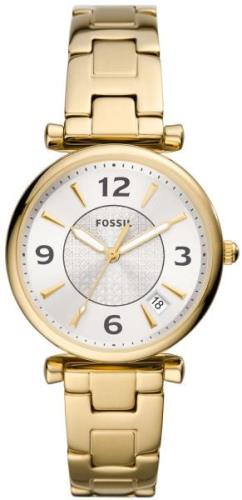 Fossil Damklocka ES5159 Carlie Silverfärgad/Guldtonat stål Ø35 mm