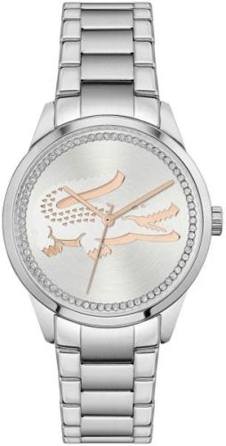 Lacoste Damklocka 2001189 Ladycroc Silverfärgad/Stål Ø36 mm