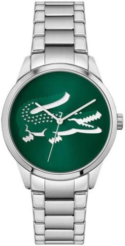 Lacoste Damklocka 2001190 Ladycroc Grön/Stål Ø36 mm