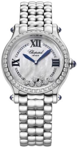 Chopard Damklocka 278610-3002 Happy Sport Vit/Stål Ø33 mm