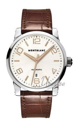 Montblanc Herrklocka 101550 Timewalker XL Vit/Läder Ø42 mm